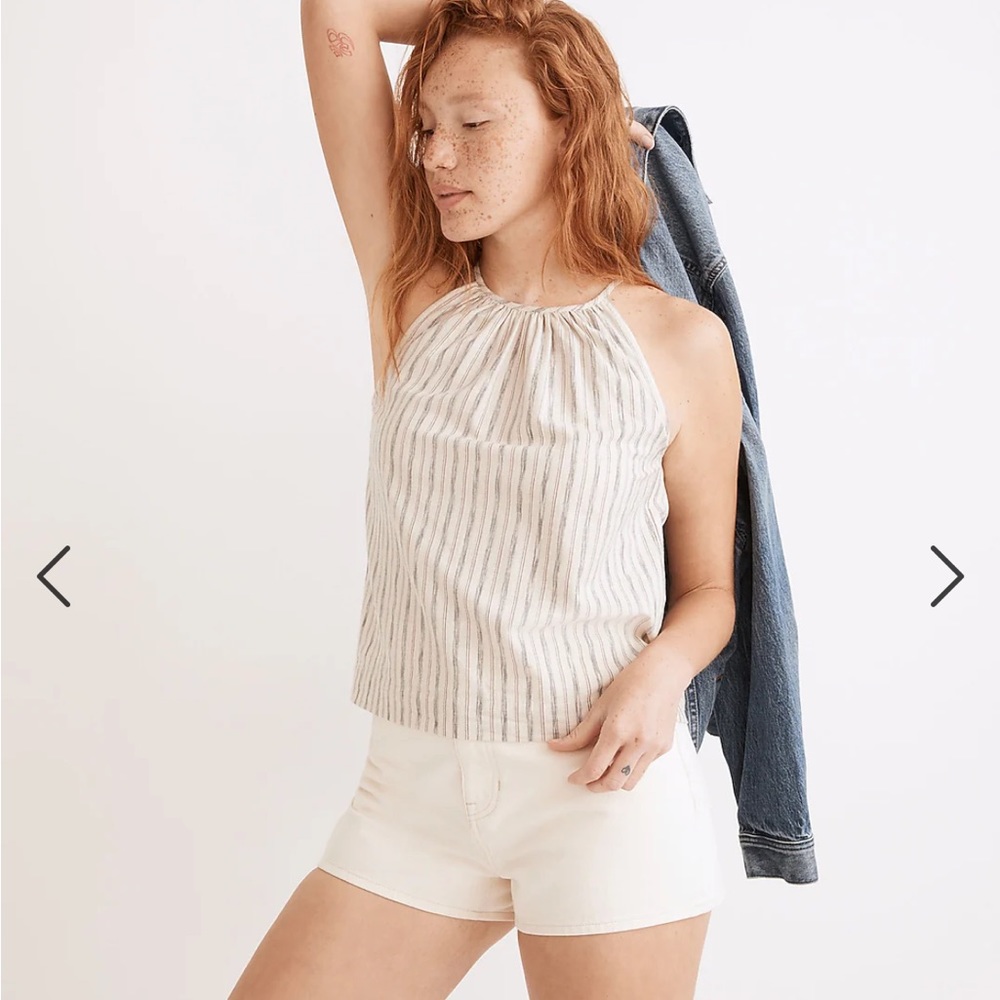 Madewell Striped Cutaway Tank